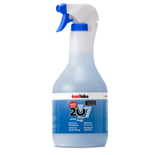 Innobike 207 liquido para limpieza de bicis. Pulverizador de 1 litro