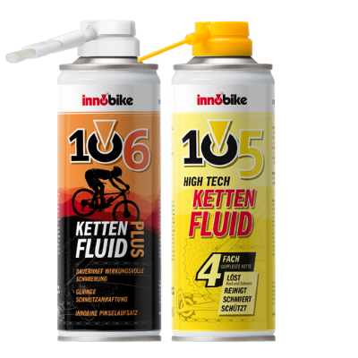 Pack Innobike 105 Hish Tech e Innobike 206 Plus, mayor poder de lubricación